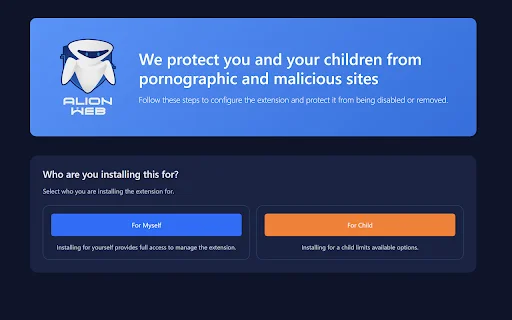 Download AlionWeb Terbaru – Blokir Konten Berbahaya & Porno - Screenshot 1